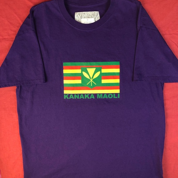 Kanaka maoli  flag tee - Picture 1 of 3